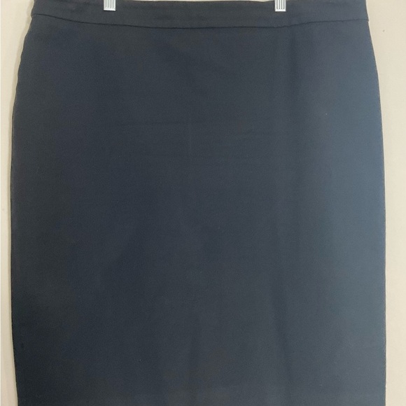 J.Crew No 2 Women’s Lined Black Zip Back Pencil Skirt Size 16 - Picture 2 of 10